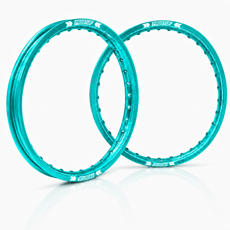 PROSTUF front rim + rear rim - 21 x 1.60 - 19 x 2.15 - Turquoise