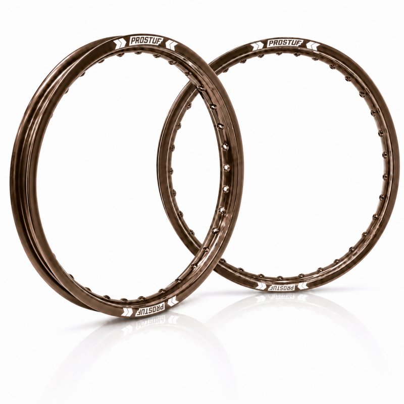 Jante avant + arrière PROSTUF - 21 x 1.60 - 19 x 2.15 - Bronze