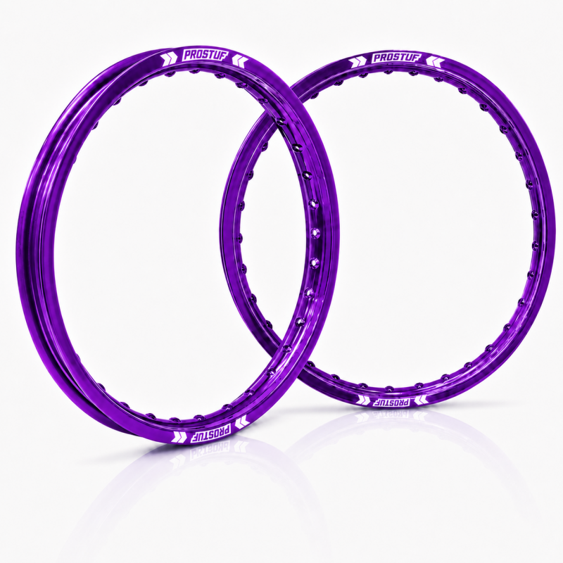 Jante avant + arrière PROSTUF - 21 x 1.60 - 19 x 2.15 - Violet