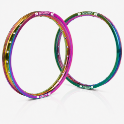 PROSTUF front rim + rear rim - 21 x 1.60 - 19 x 2.15 - Rainbow