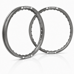Jante avant + arrière PROSTUF - 21 x 1.60 - 19 x 2.15 - Titanium