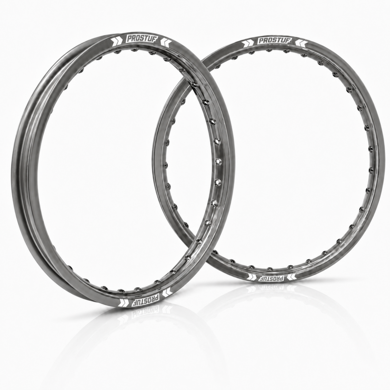 PROSTUF front rim + rear rim - 21 x 1.60 - 19 x 2.15 - Titanium