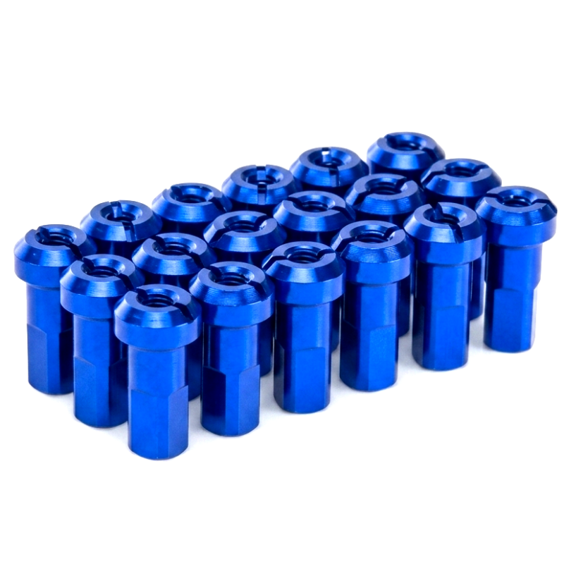 Pack écrous Rayons PROSTUF - Aluminium - 3.5 mm / 9G (pack x32) - Bleu