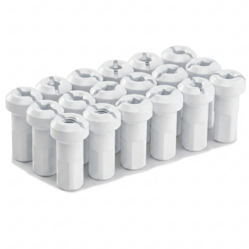 Pack écrous Rayons PROSTUF - Aluminium - 3.5 mm / 9G (pack x32) - Blanc