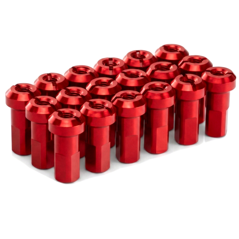 Pack écrous Rayons PROSTUF - Aluminium - 3.5 mm / 9G (pack x32) - Rouge