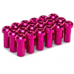 Pack écrous Rayons PROSTUF - Aluminium - 3.5 mm / 9G (pack x32) - Rose