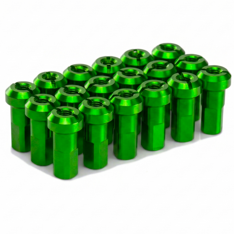 Pack écrous Rayons PROSTUF - Aluminium - 3.2 mm / 10G (pack x32) - Roue avant - Vert