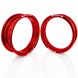 PROSTUF front rim + rear rim - 17x3.50 & 17x4.50 - Red